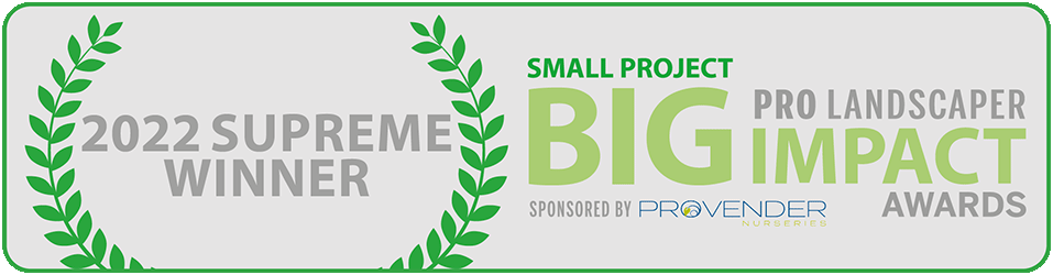 Pro Landscaper Small Project Big Imact Awards Shortlisted Planting Design Badge