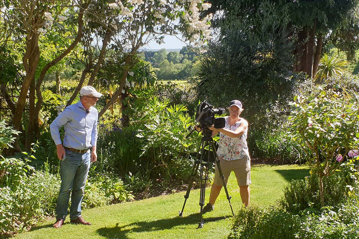 ITV Meridian Filming with Landscape and Garden Designer, Adam Vetere